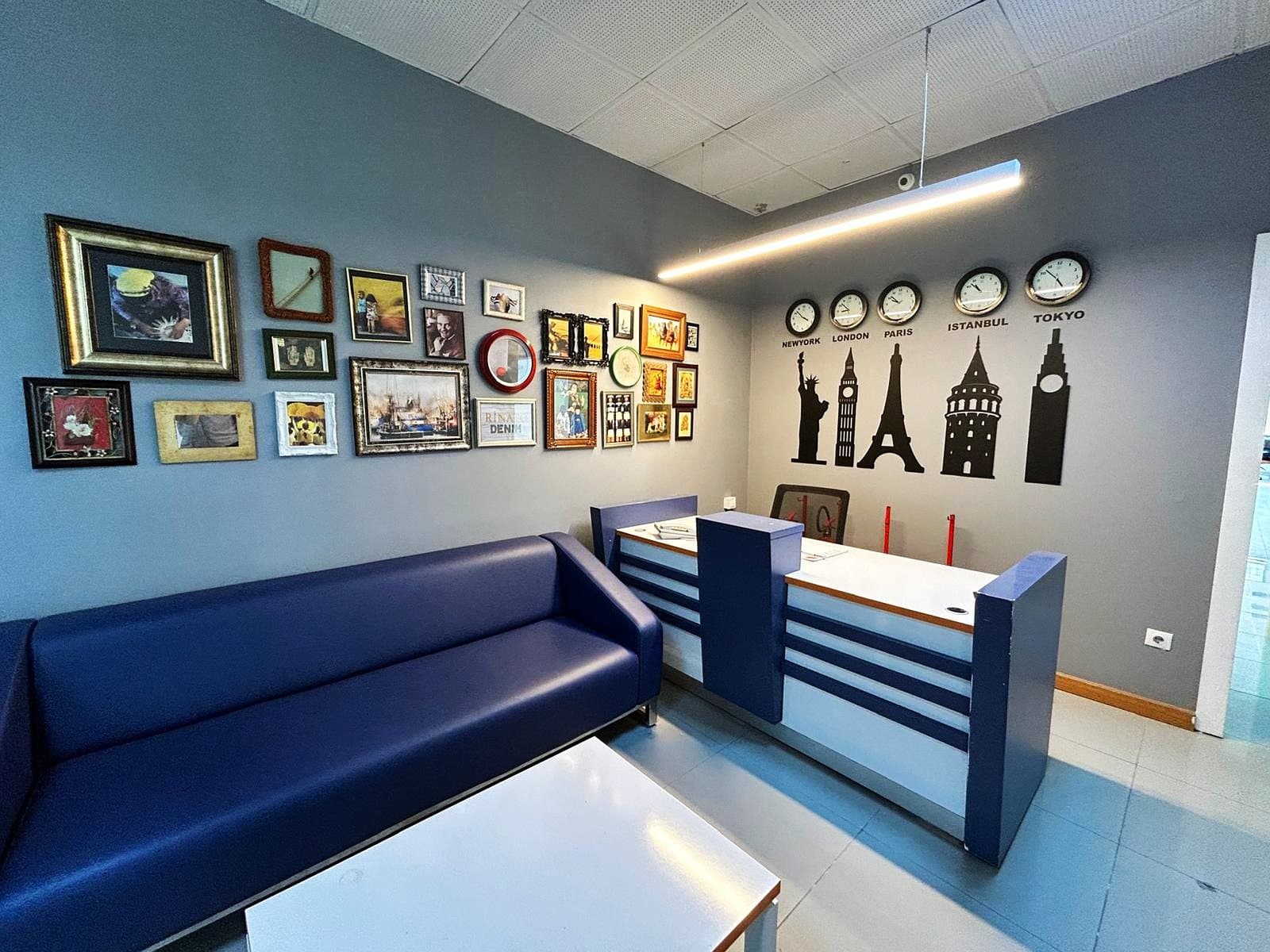 The reception and office area at Rinato's Bağcılar unit